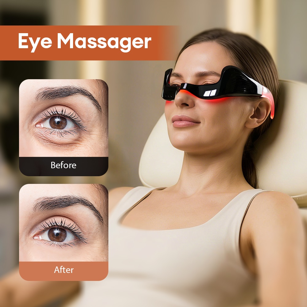 Electric Eye Massager Red Ligh - Light Therapy Glasses recension och pris