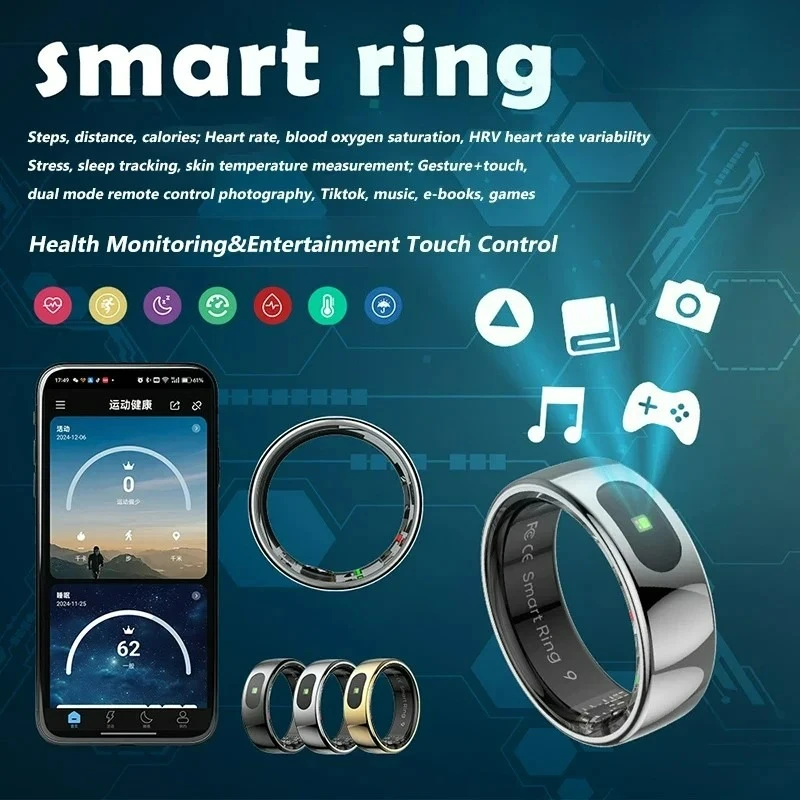 HY Digital New Smart Ring For  - Temperature Ring Skin recension och pris