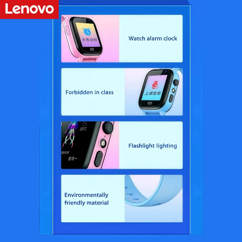 Lenovo Kids Smart Watch Earpho - Fall Detection Watch recension och pris
