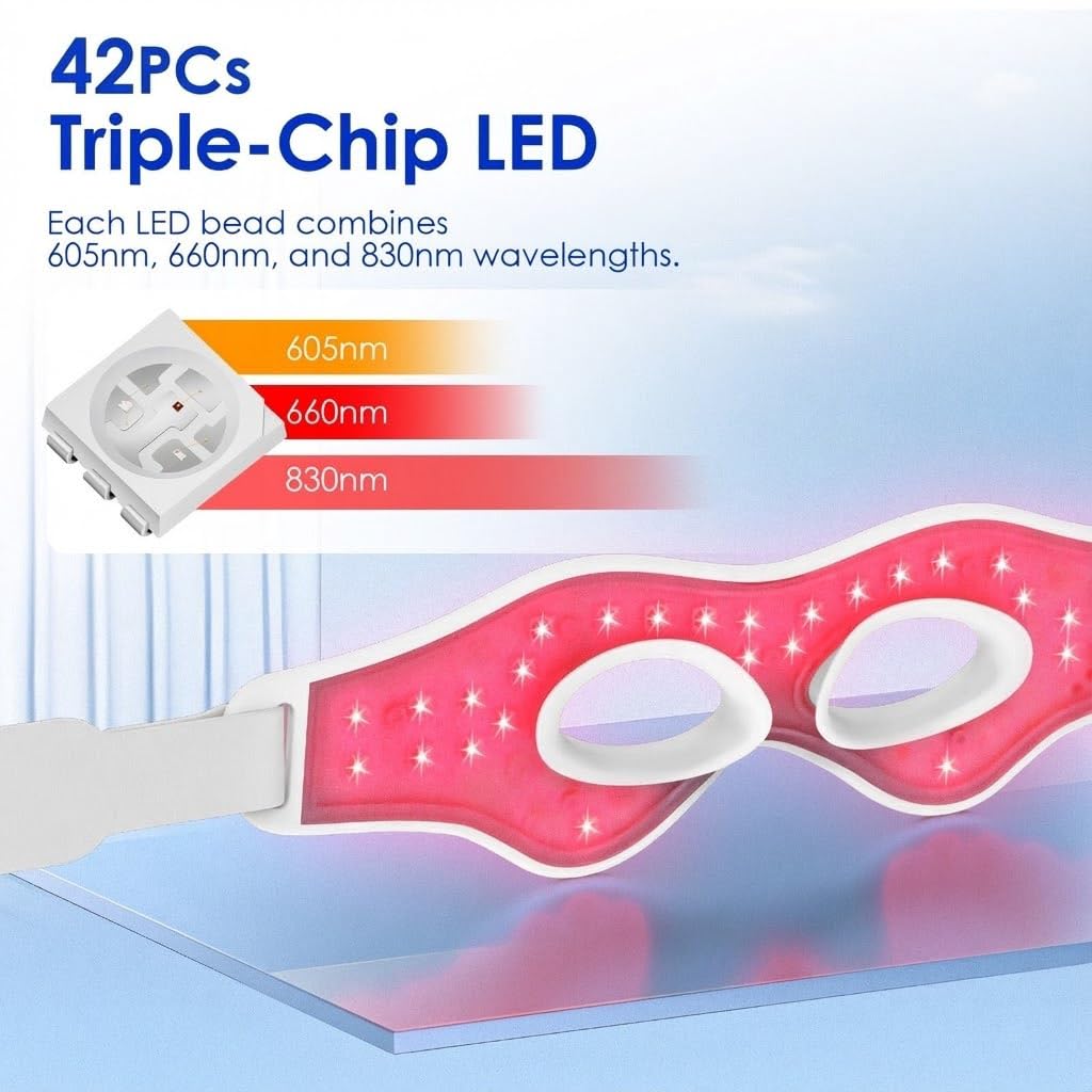 3D Red Light EMS Eye Massager  - Light Therapy Glasses recension och pris